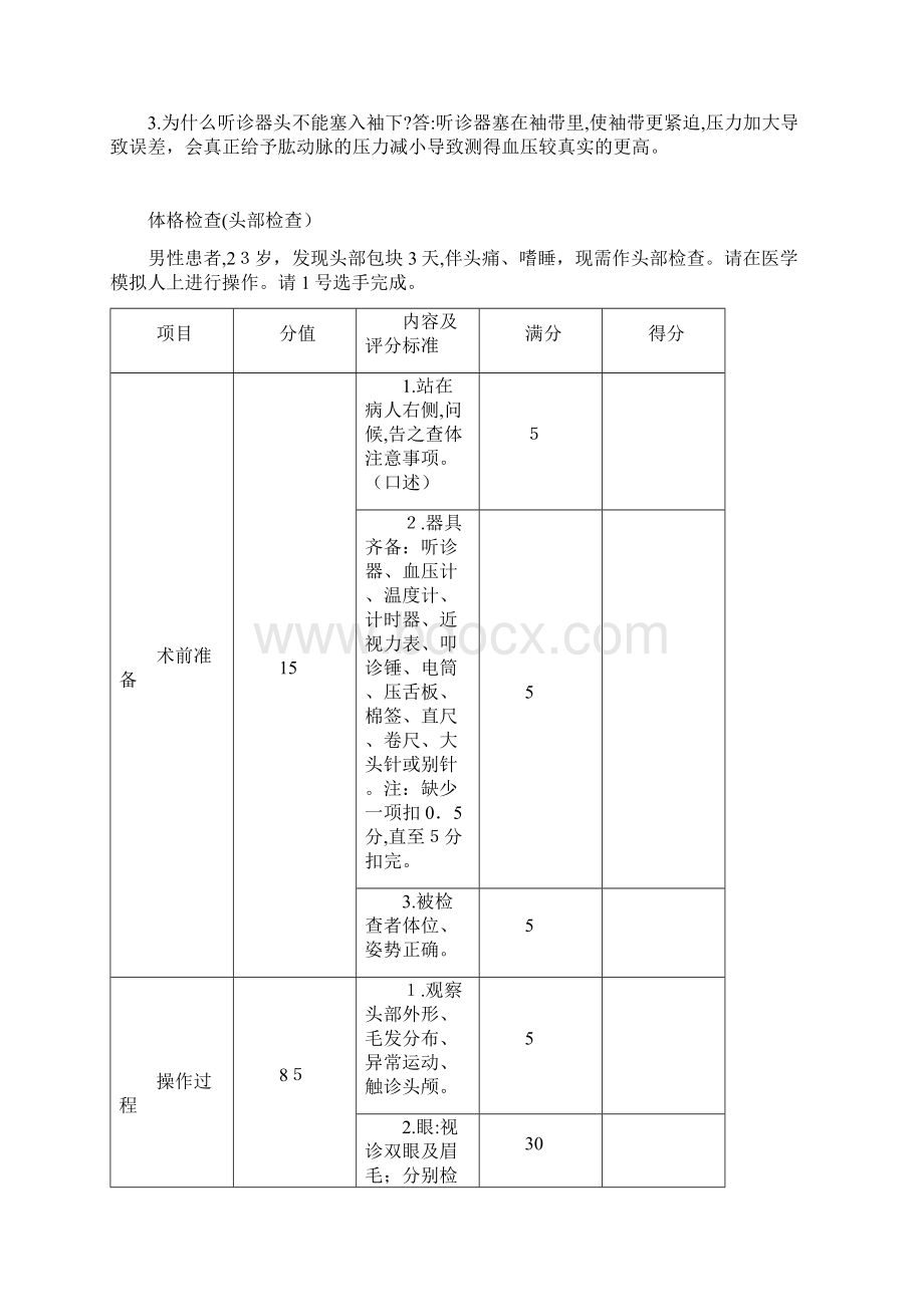 体格检查临床技能操作标准手册Word格式.docx_第3页