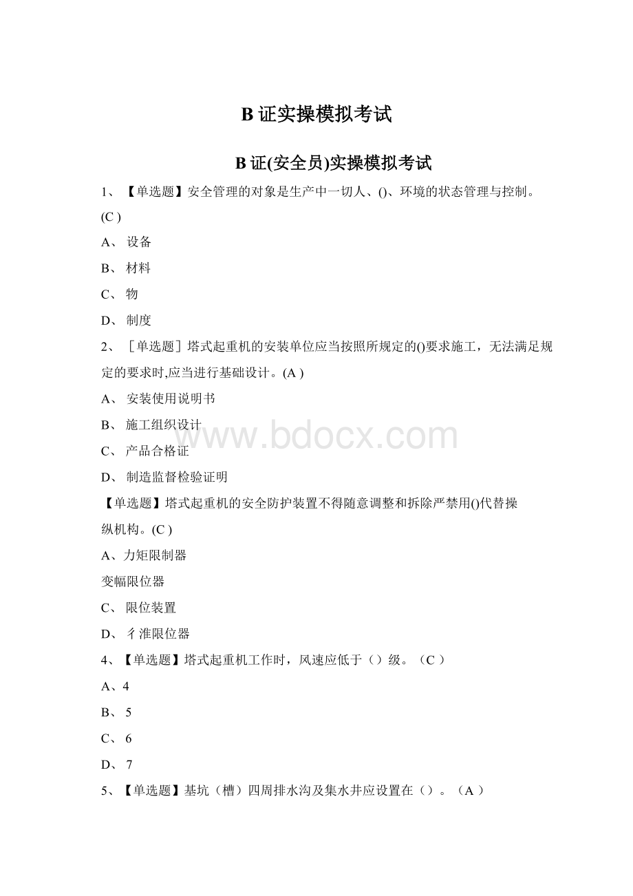 B证实操模拟考试Word下载.docx_第1页