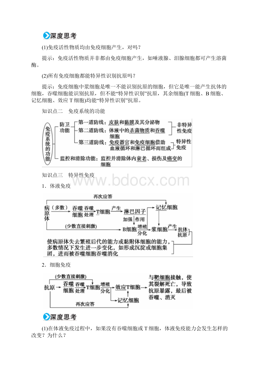 高考生物一轮复习第八单元生命活动的调节第28讲免疫调节习题Word文件下载.docx_第2页