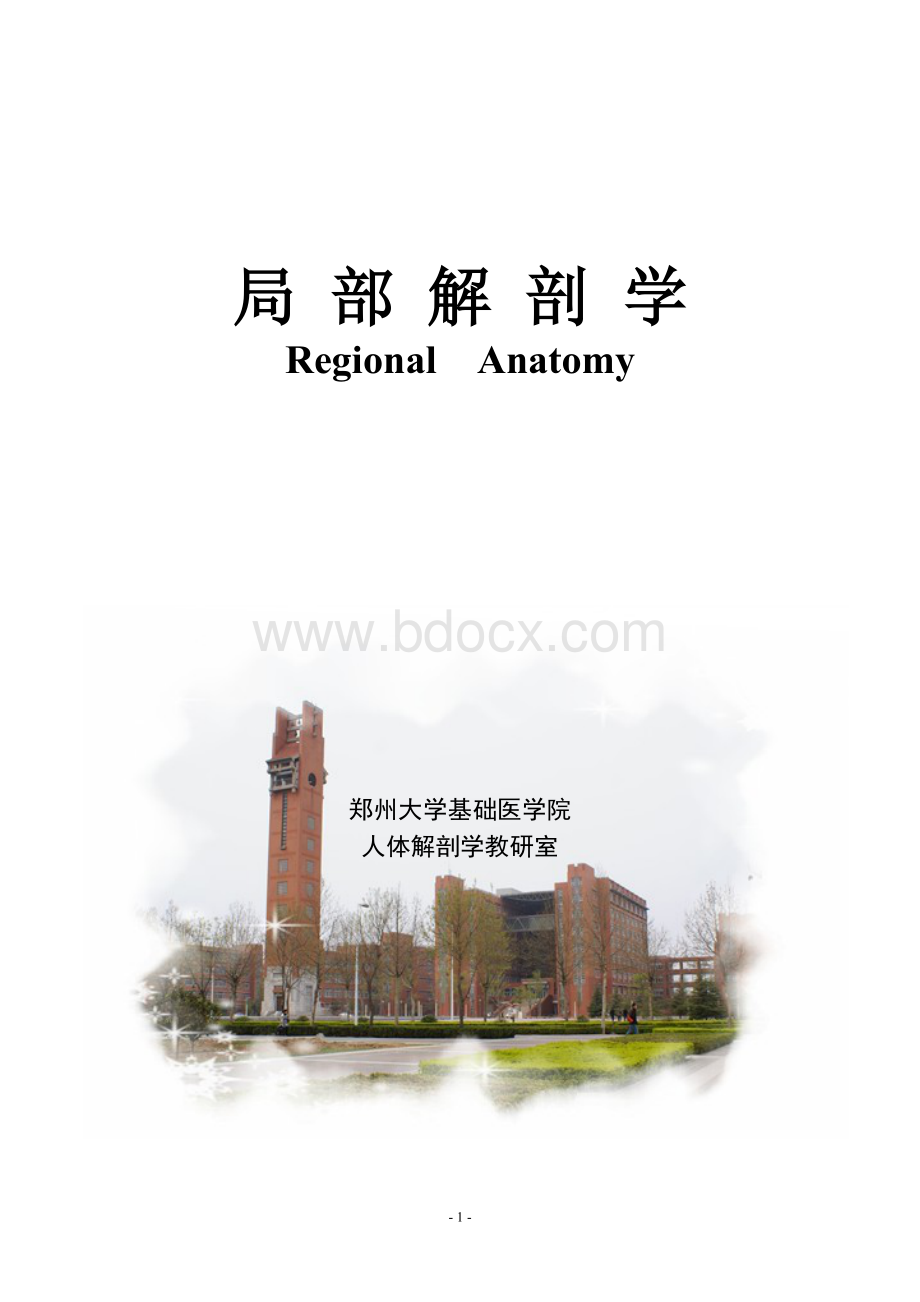 局部解剖学习题册.doc_第1页