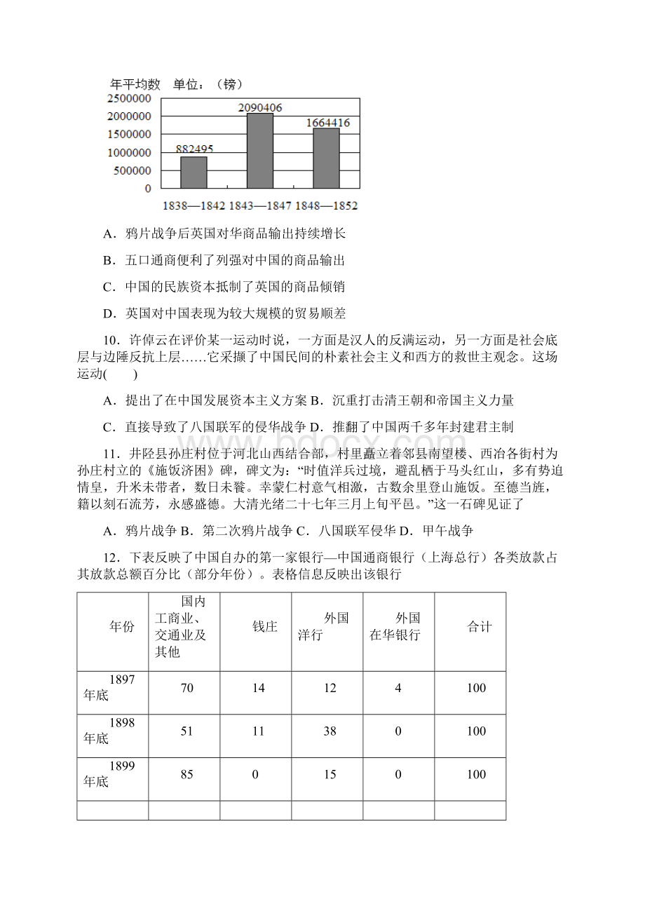 江苏省南通市海安高级中学届高三调研考试历史试题Word文档格式.docx_第3页