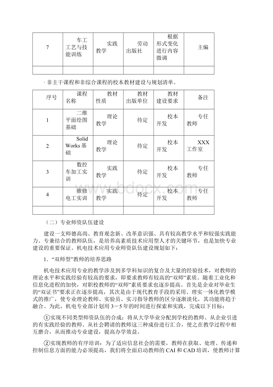 机电技术应用专业建设规划三篇.docx_第3页