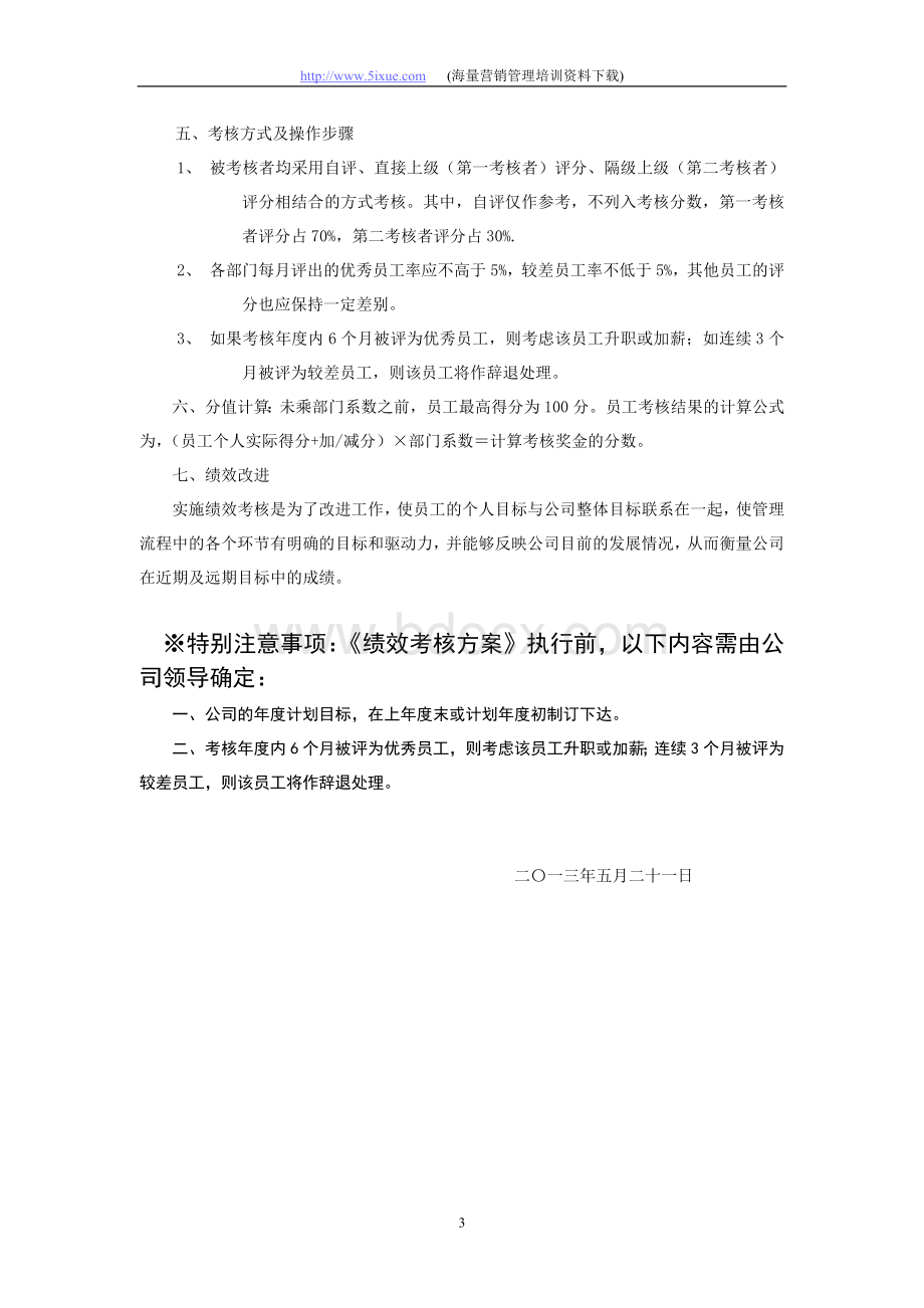 人力绩效考核方案.doc_第3页