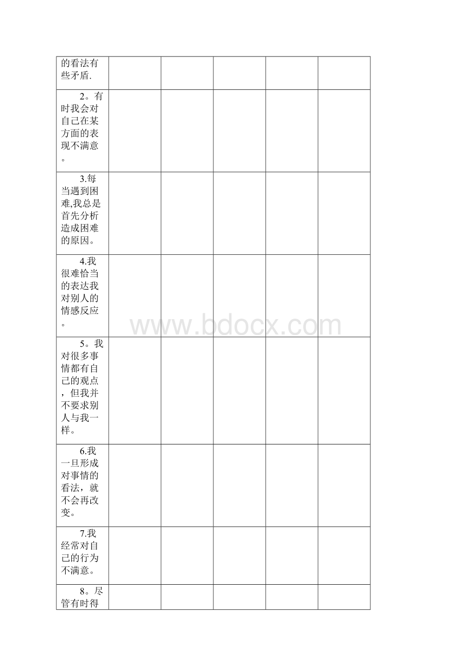 自我和谐量表优秀文档Word格式.docx_第2页