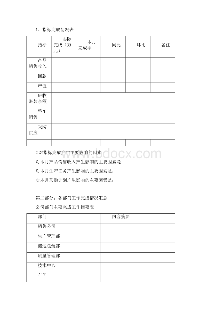 月度经营分析报告模板Word文件下载.docx_第2页