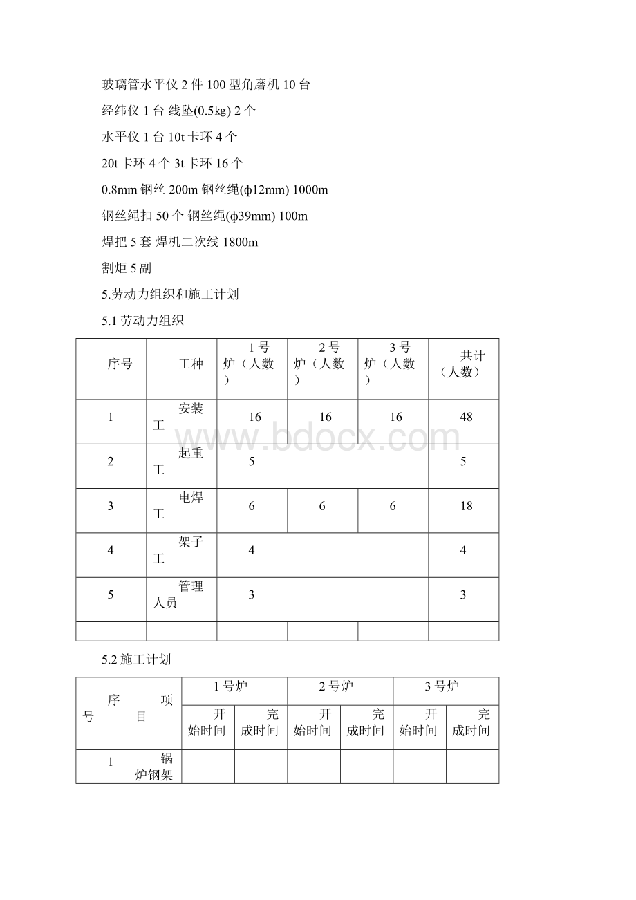 锅炉钢结构安装作业指导书.docx_第3页