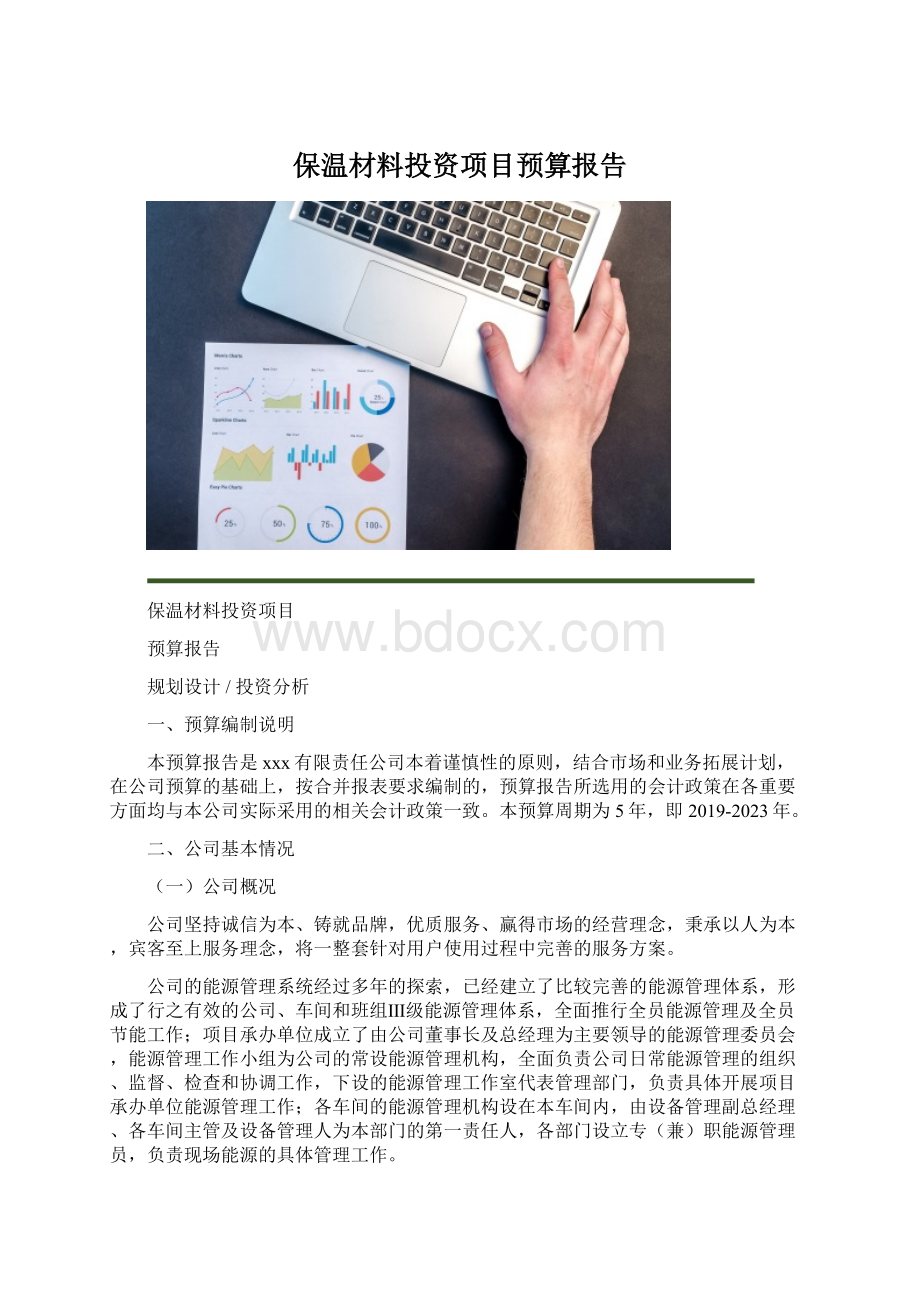 保温材料投资项目预算报告Word下载.docx