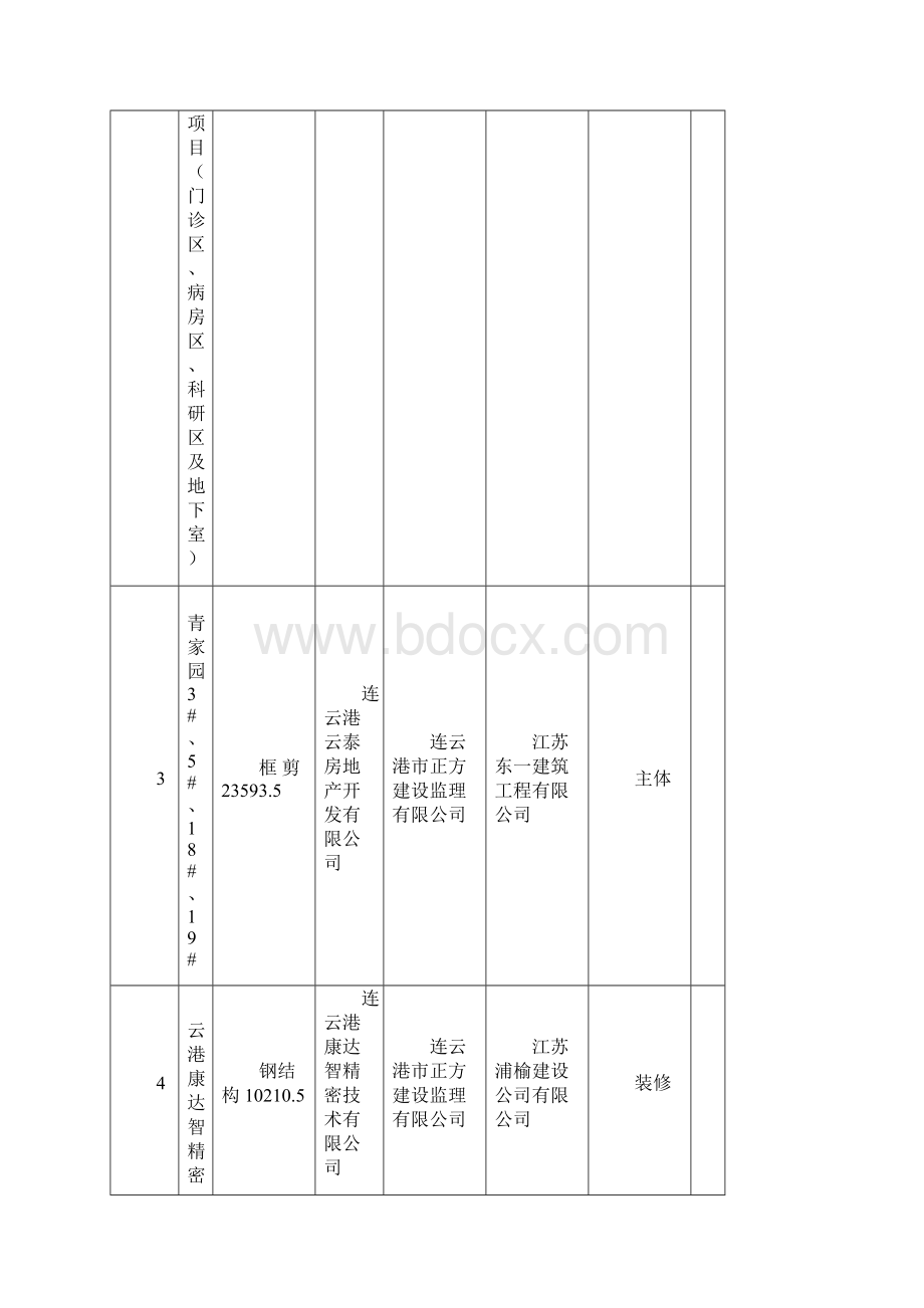 项目分类监管情况汇总表一季度.docx_第2页