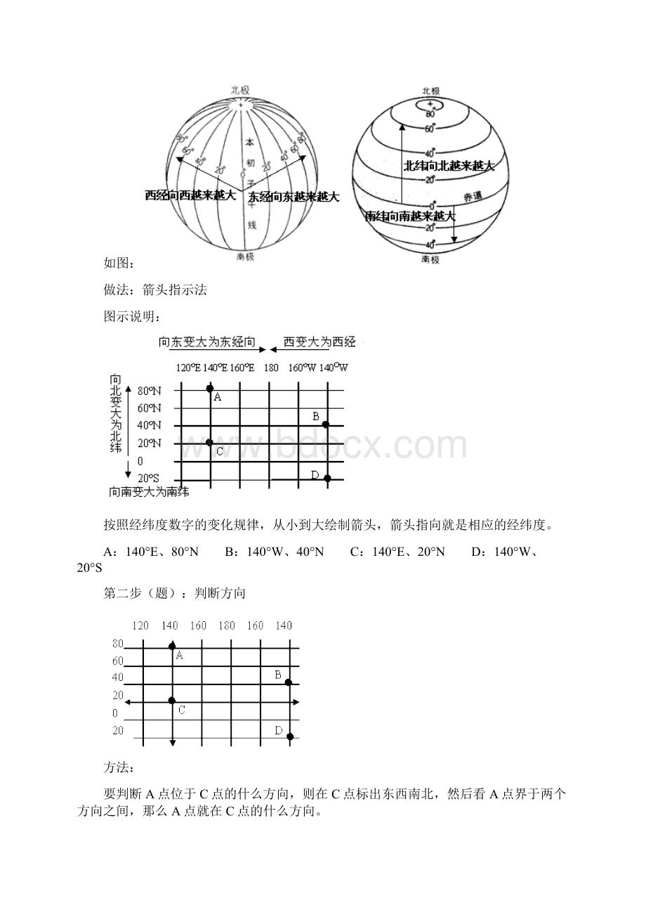 地球和经纬网练习题.docx_第2页