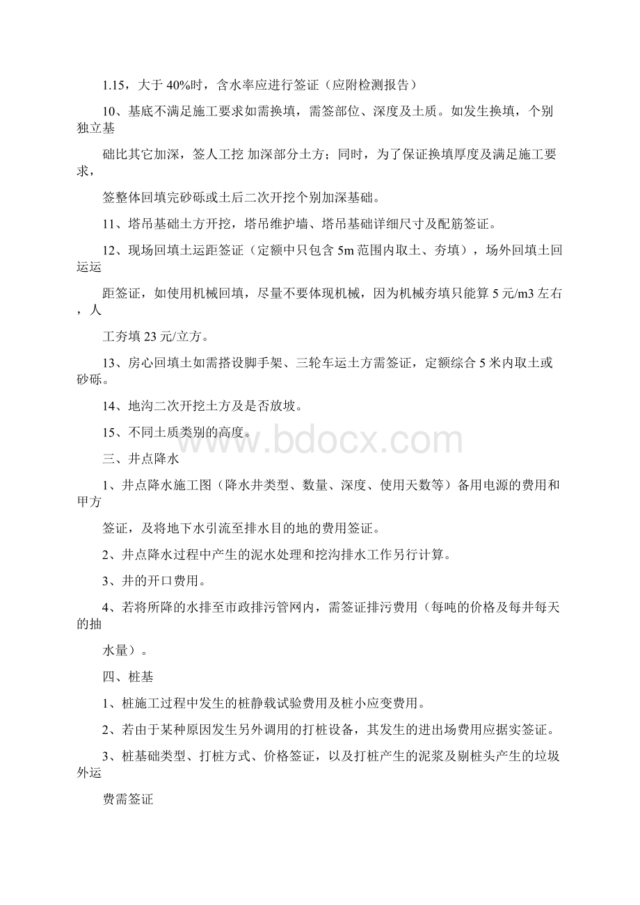 房建工程签证明细参考.docx_第2页