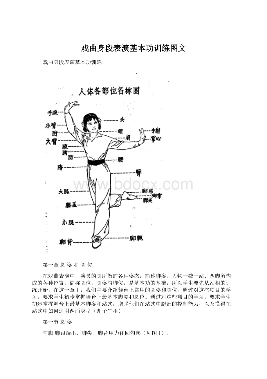 戏曲身段表演基本功训练图文.docx_第1页