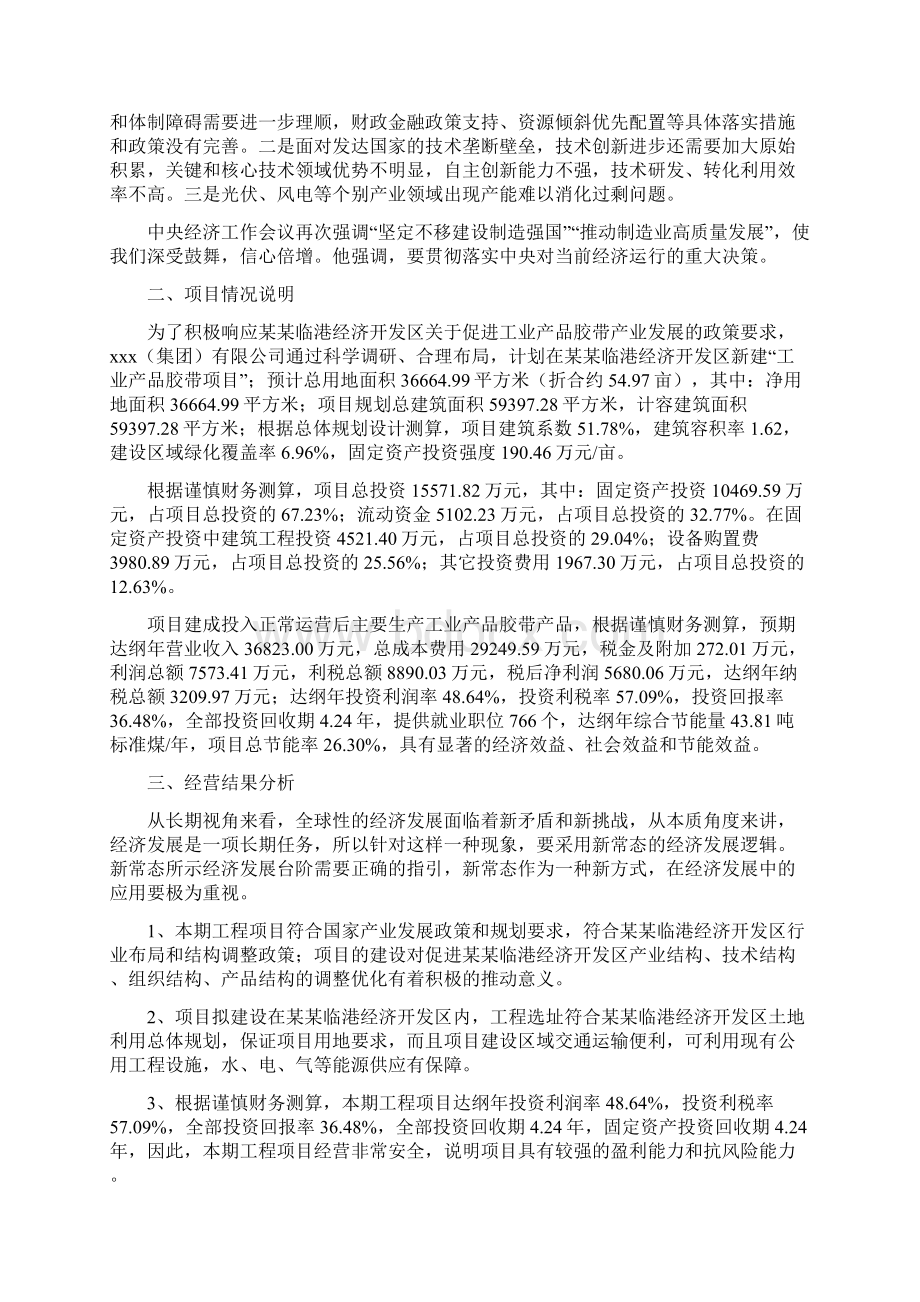 工业产品胶带项目工作总结汇报.docx_第2页