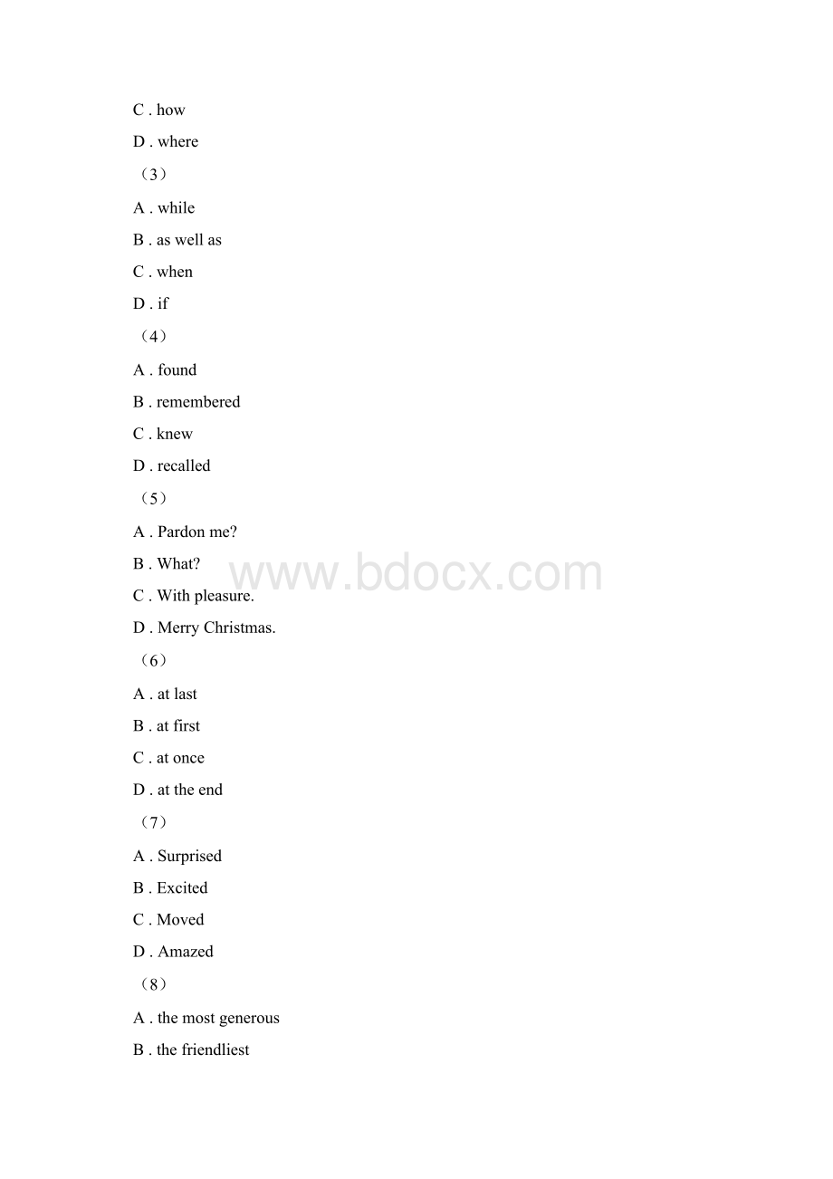 仁爱版英语中考模拟试题七C卷文档格式.docx_第2页