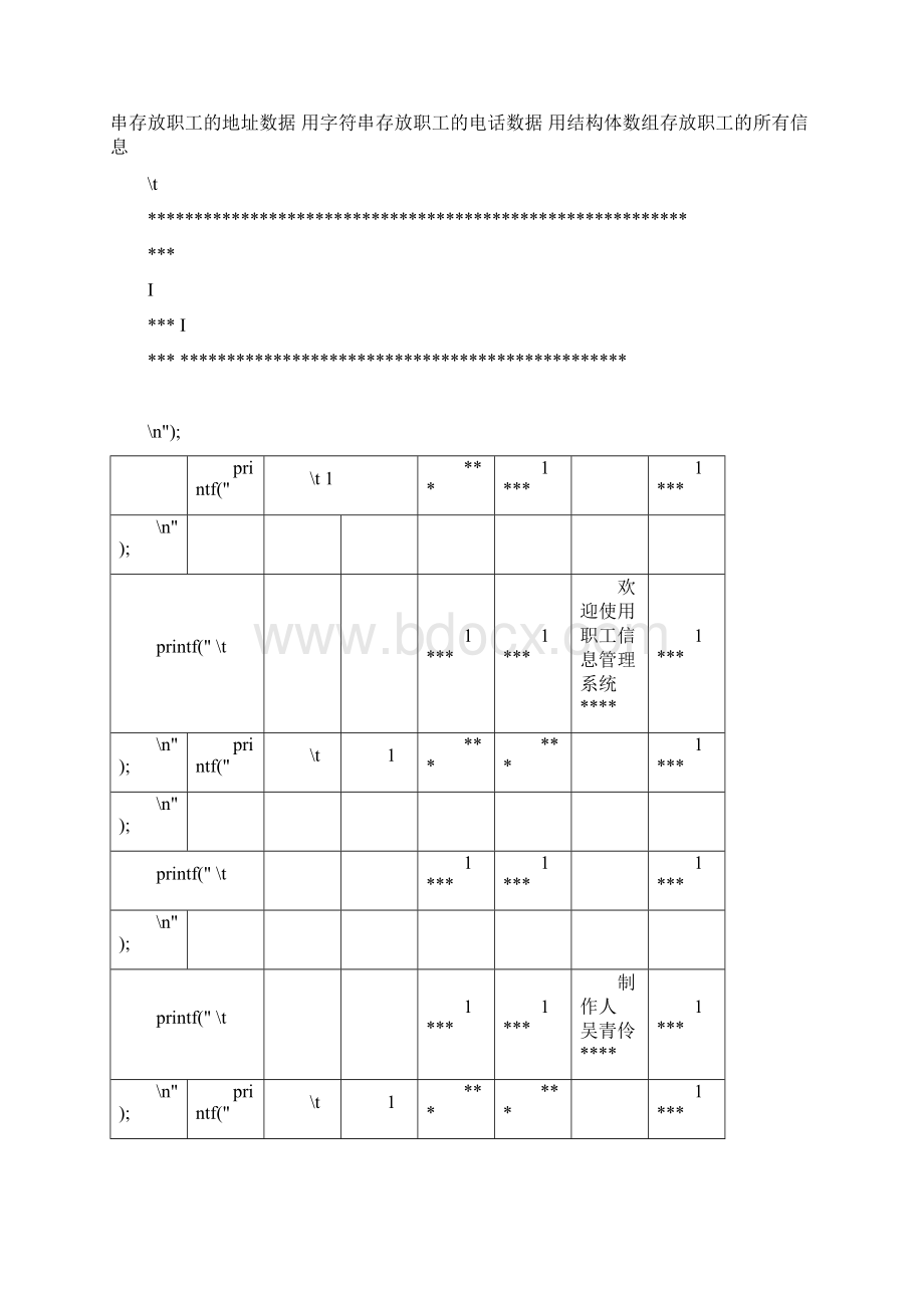 职工信息管理系统源代码Word文档格式.docx_第2页