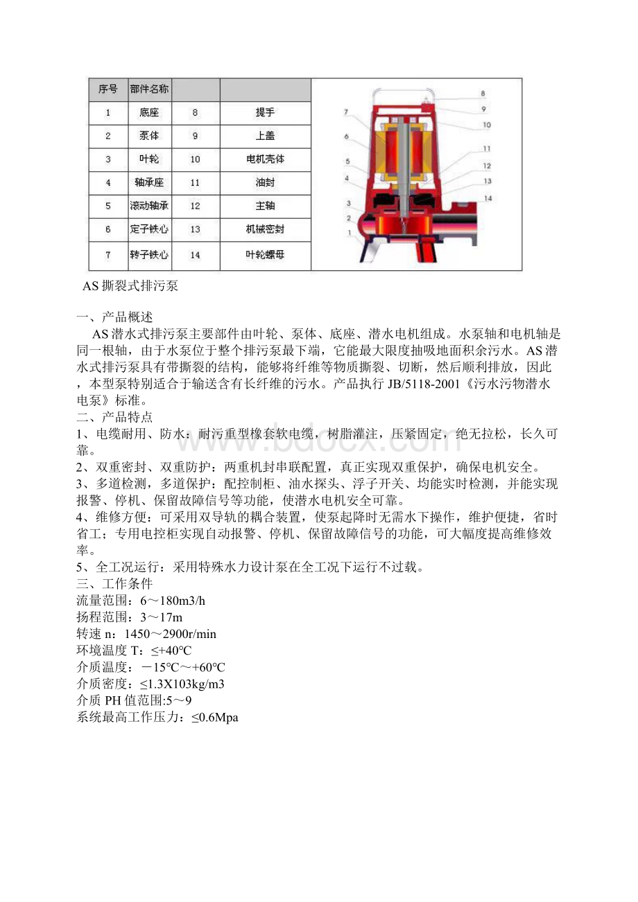 各种水泵结构图图示说明Word文档格式.docx_第2页