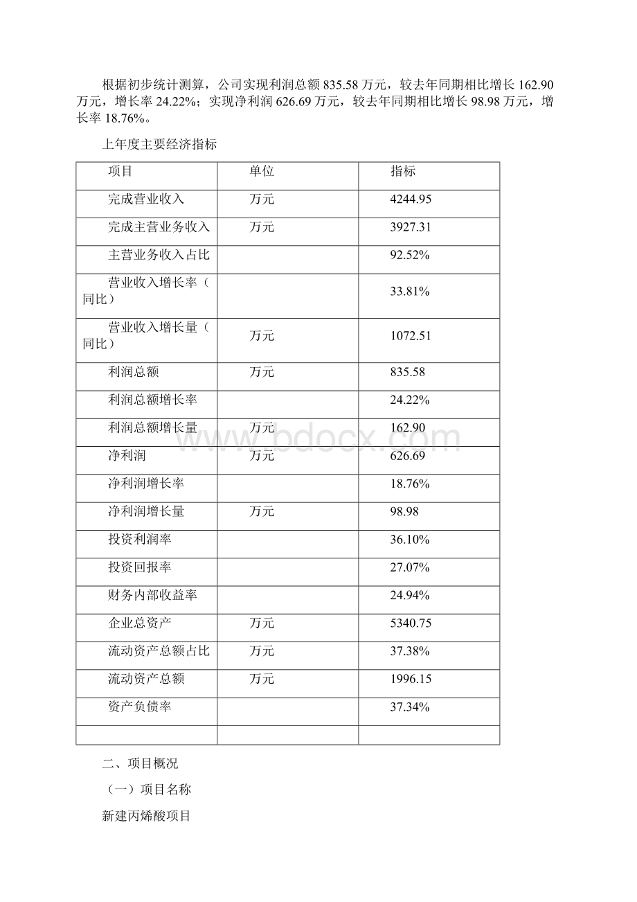 新建丙烯酸项目实施方案Word文件下载.docx_第2页