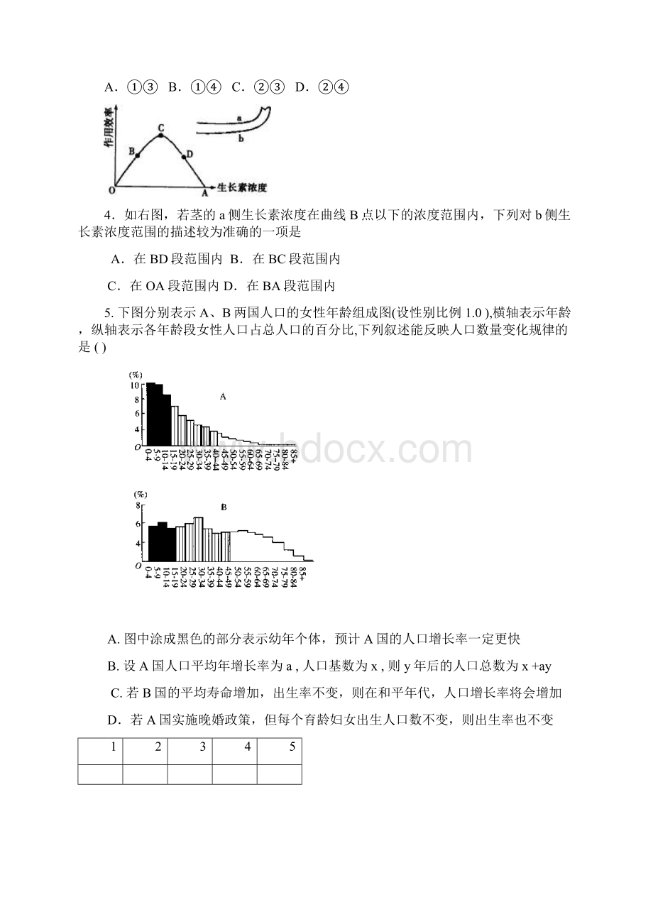 最新高考理科综合生物模拟卷 精品文档格式.docx_第2页