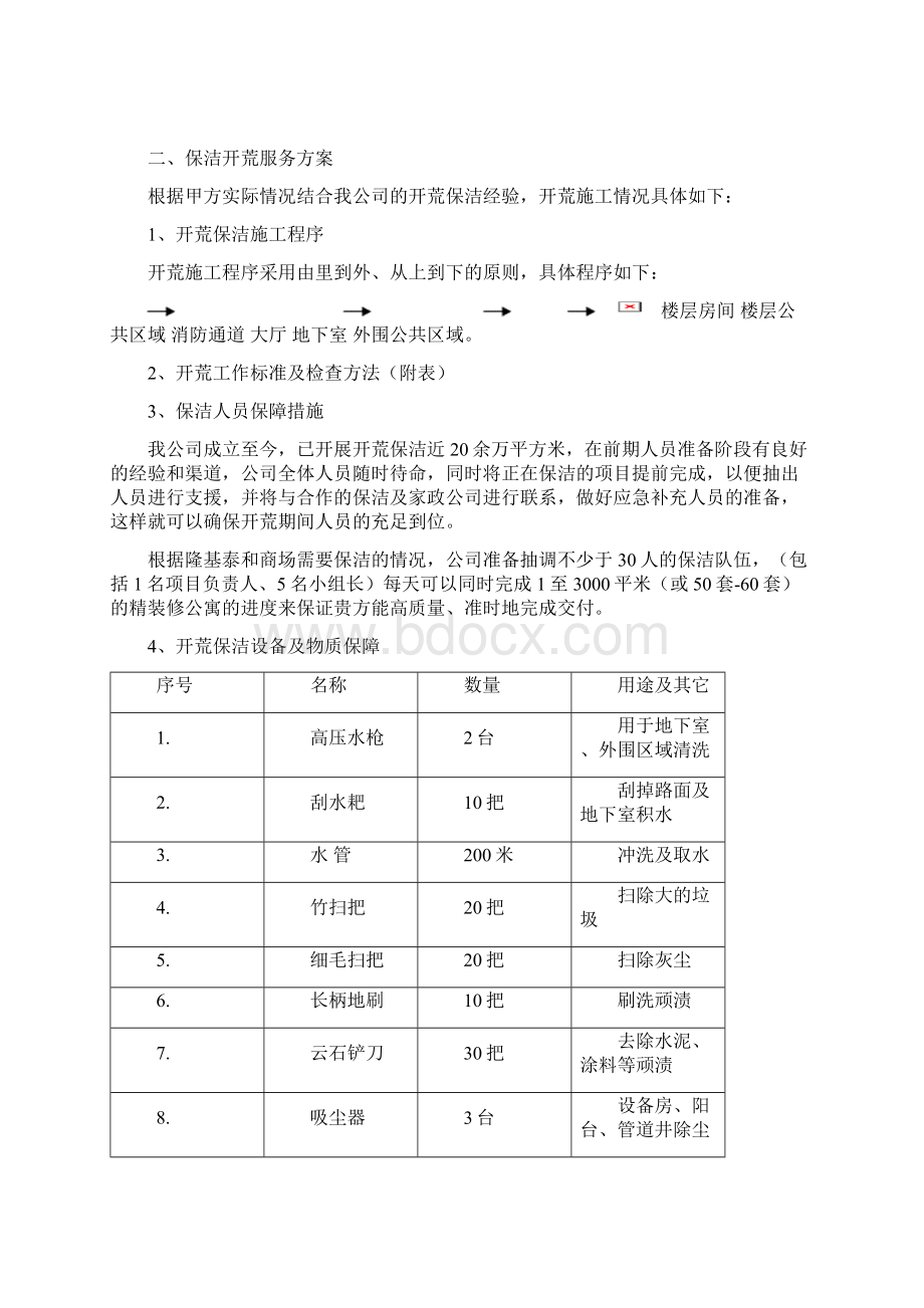 隆基泰和商场开荒保洁方案Word下载.docx_第2页