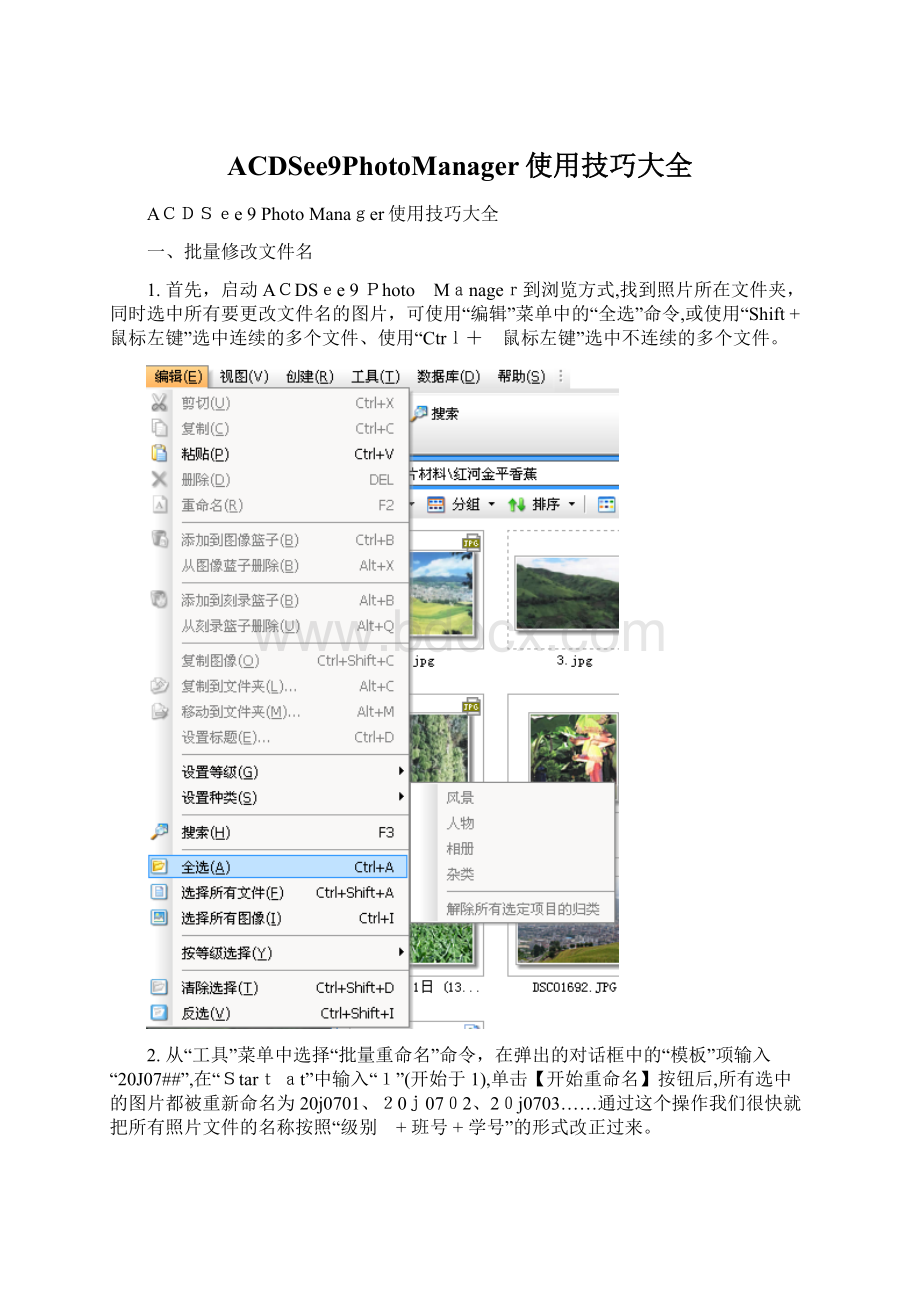 ACDSee9PhotoManager使用技巧大全.docx_第1页