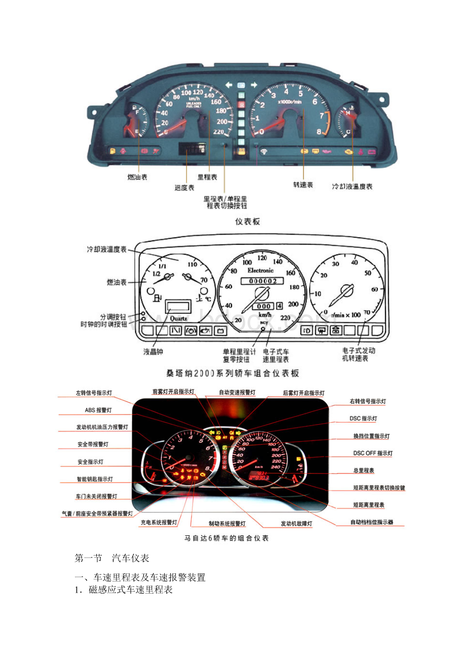 26第二十六章 汽车仪表照明及附属装置教学课资Word文档下载推荐.docx_第2页