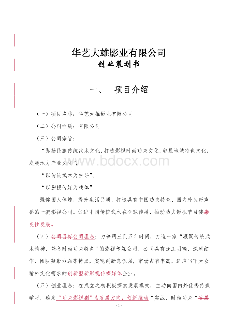 专业影视广告公司策划书.docx