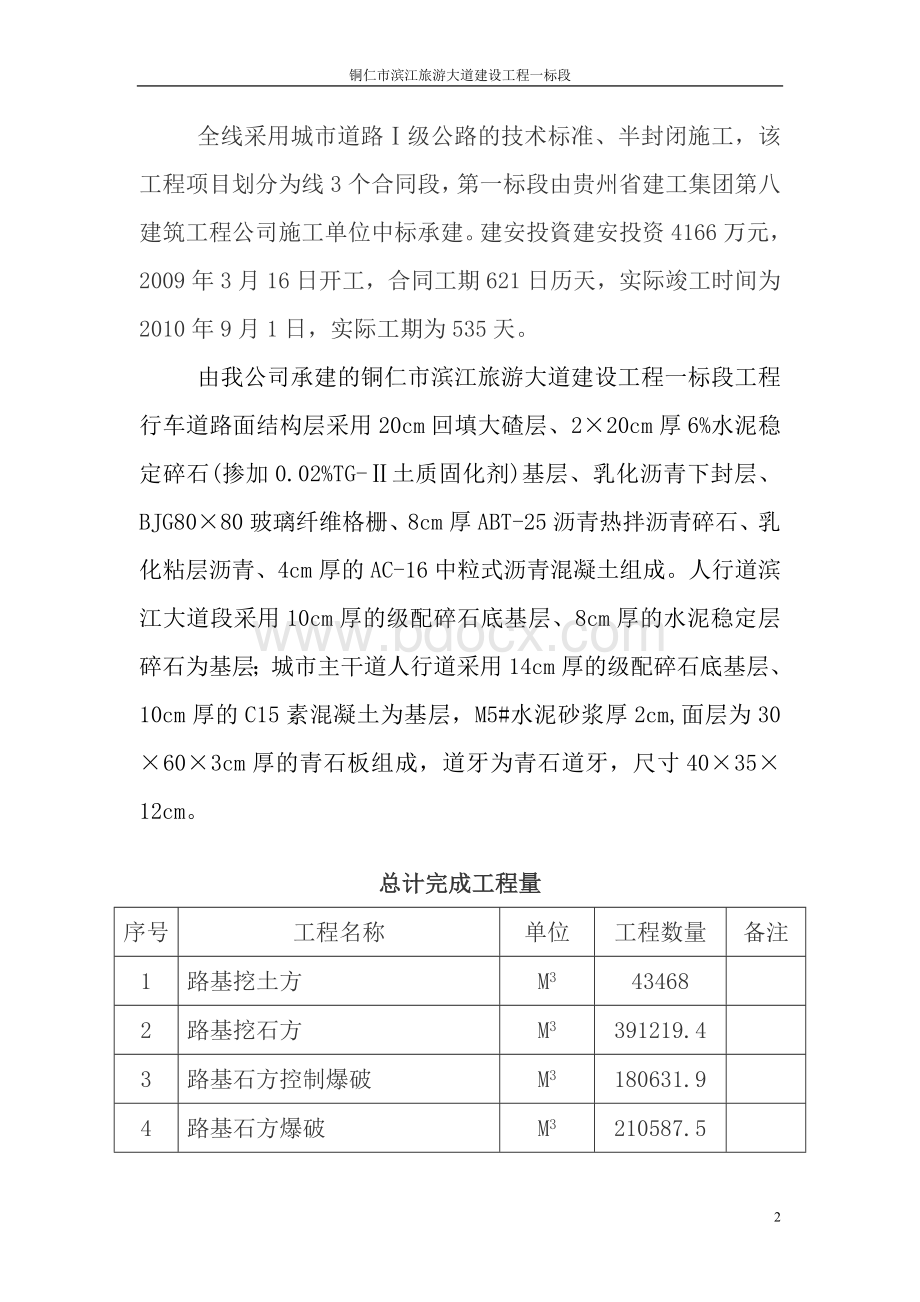 市政道路工程施工总结报告.doc_第2页