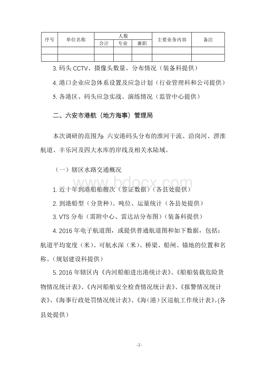 六安市应急能力建设规划调研资料清单Word文档下载推荐.doc_第2页