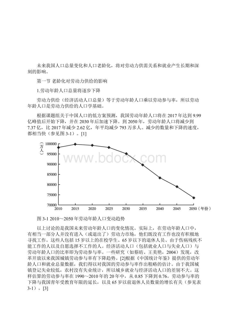 人口老龄化对劳动力供给需求和就业的影响Word下载.docx_第2页