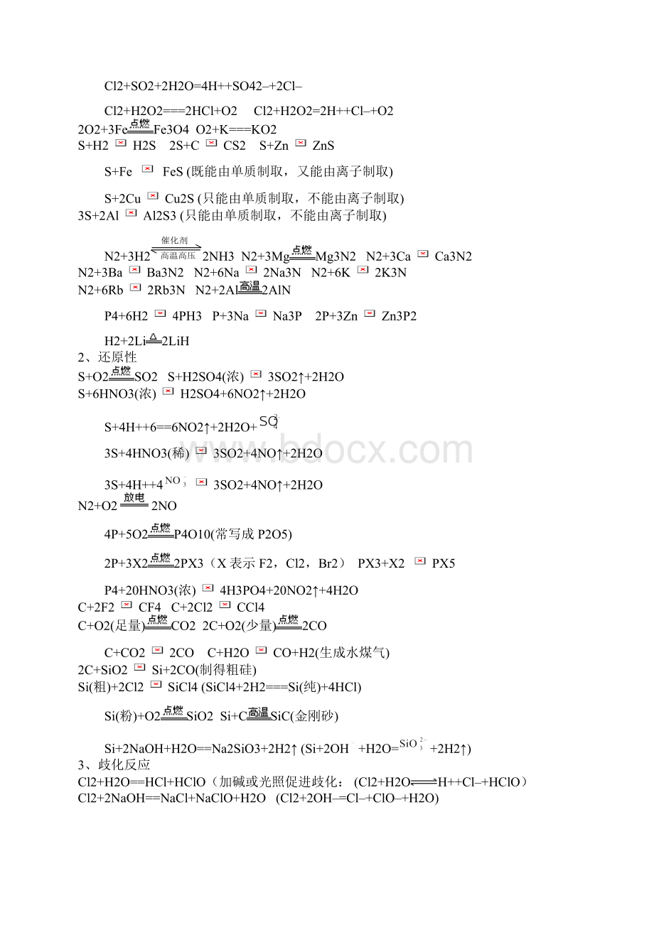 高中重要化学方程式大全.docx_第2页