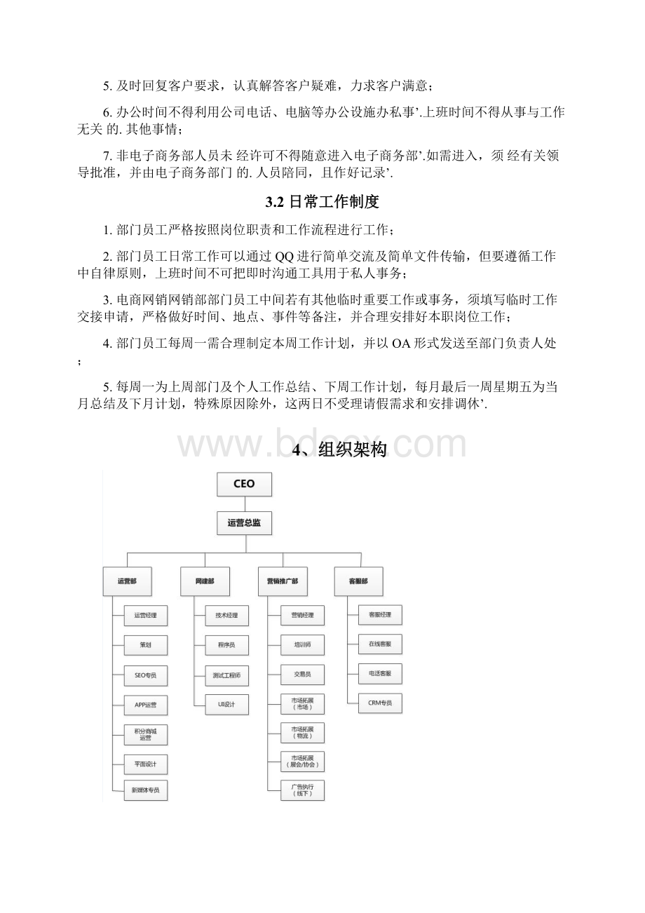 新编确认稿新建天猫旗舰店电商运营部岗位工作管理体系建设方案Word文件下载.docx_第3页