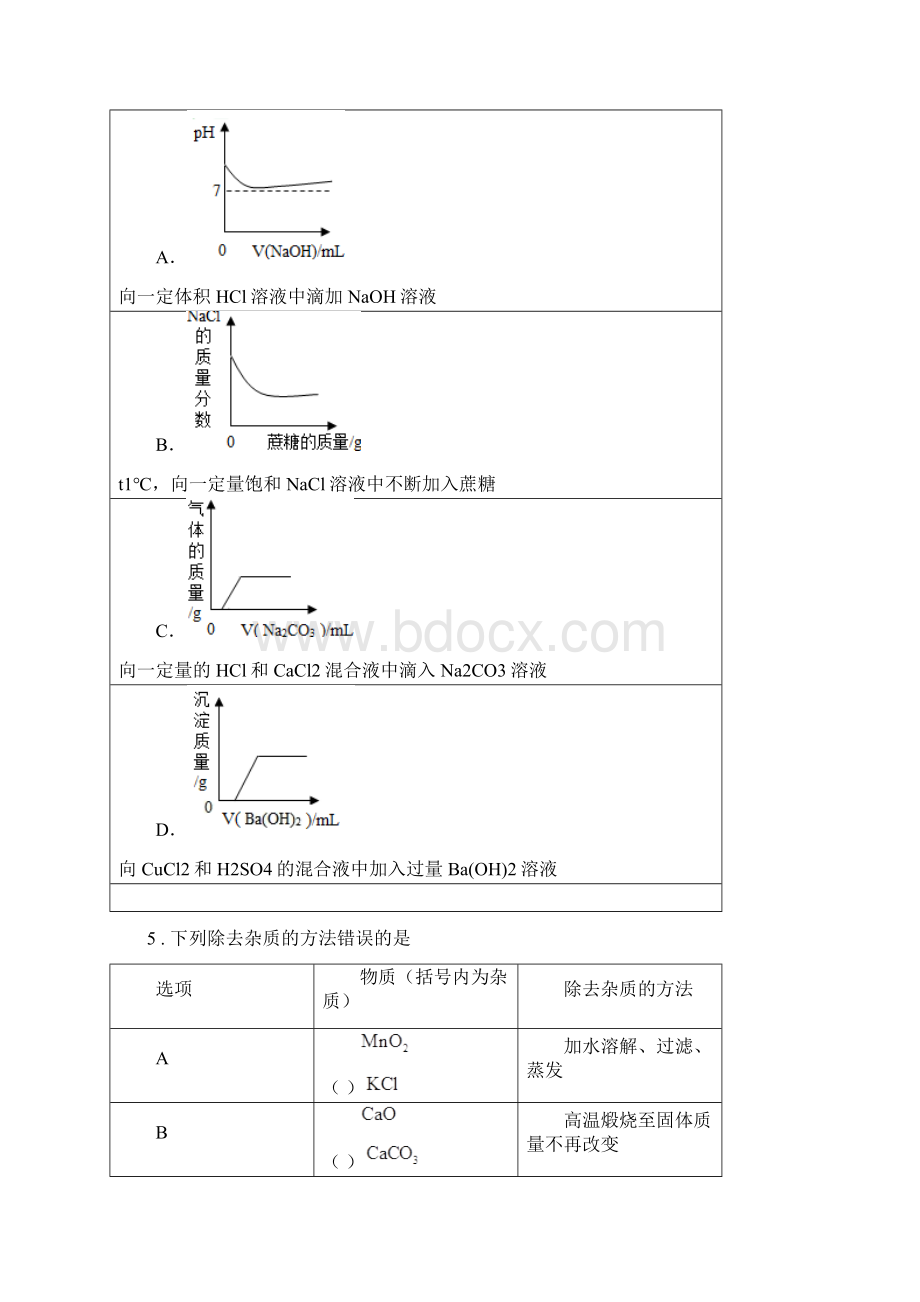 人教版中考模拟化学试题I卷模拟Word文档下载推荐.docx_第2页