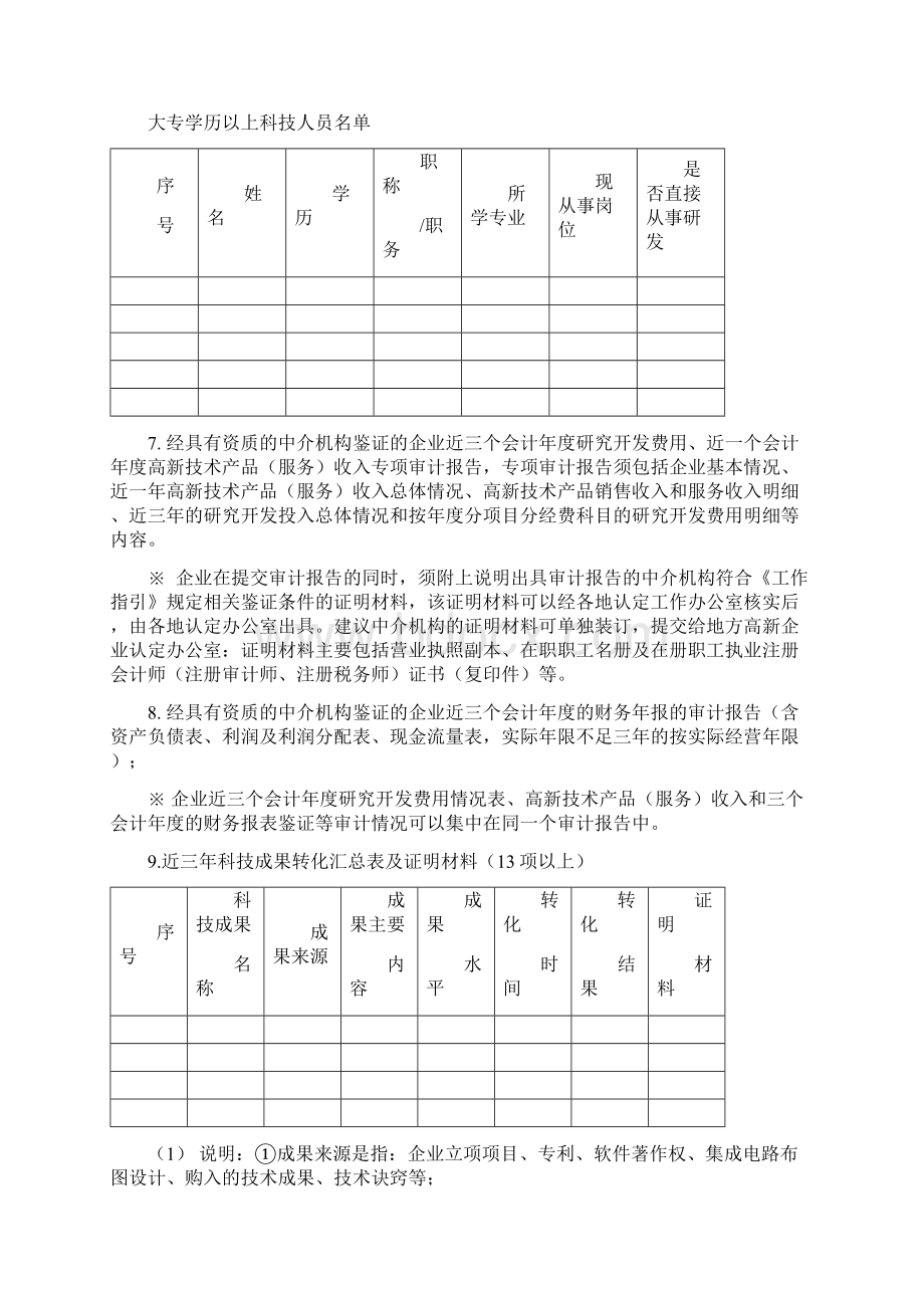 高新技术企业认定材料清单及参考模板汇总.docx_第2页