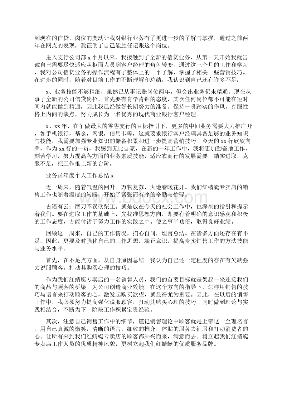 业务员年度个人工作总结4篇.docx_第2页