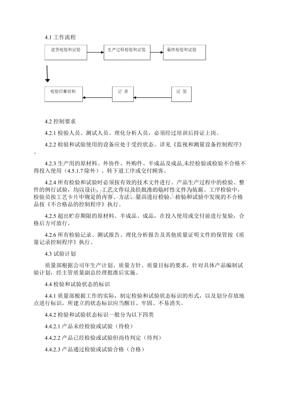 GJB9001产品检验和试验控制程序.docx_第2页