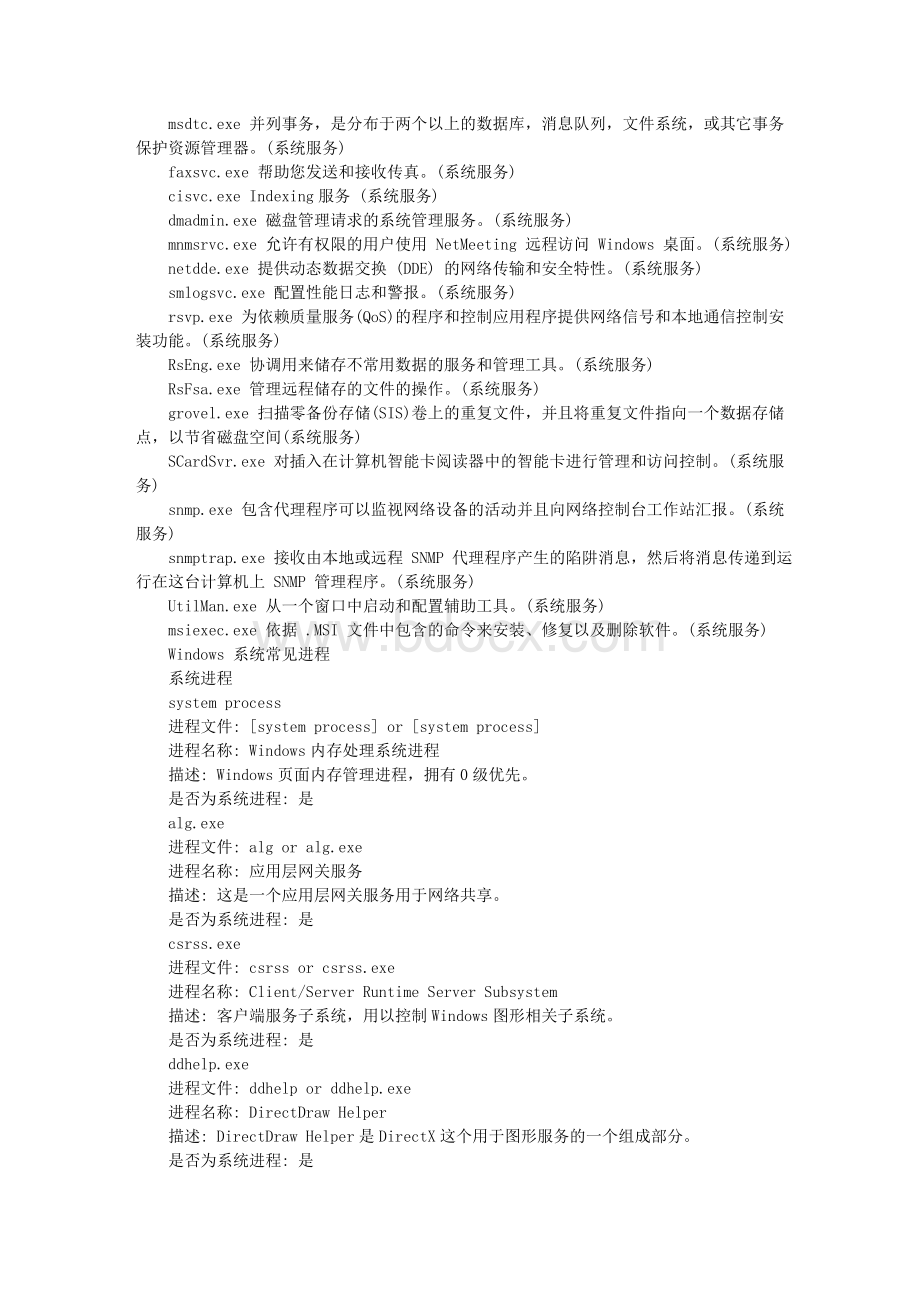 进程管理器进程释疑Word文档格式.doc_第2页