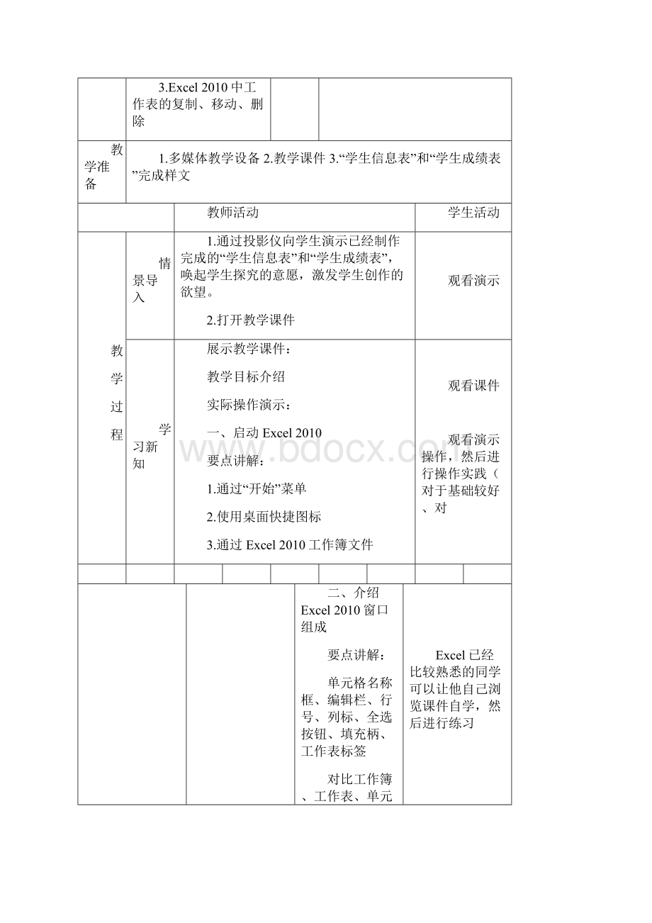 参考电子表格处理Excel教案.docx_第2页