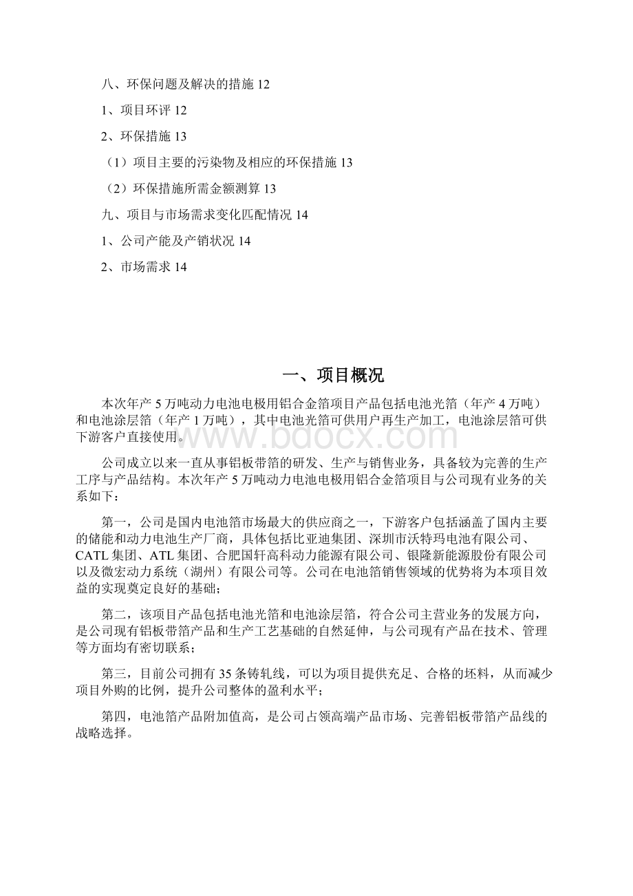 年产5万吨动力电池电极用铝合金箔项目可行性研究报告.docx_第2页