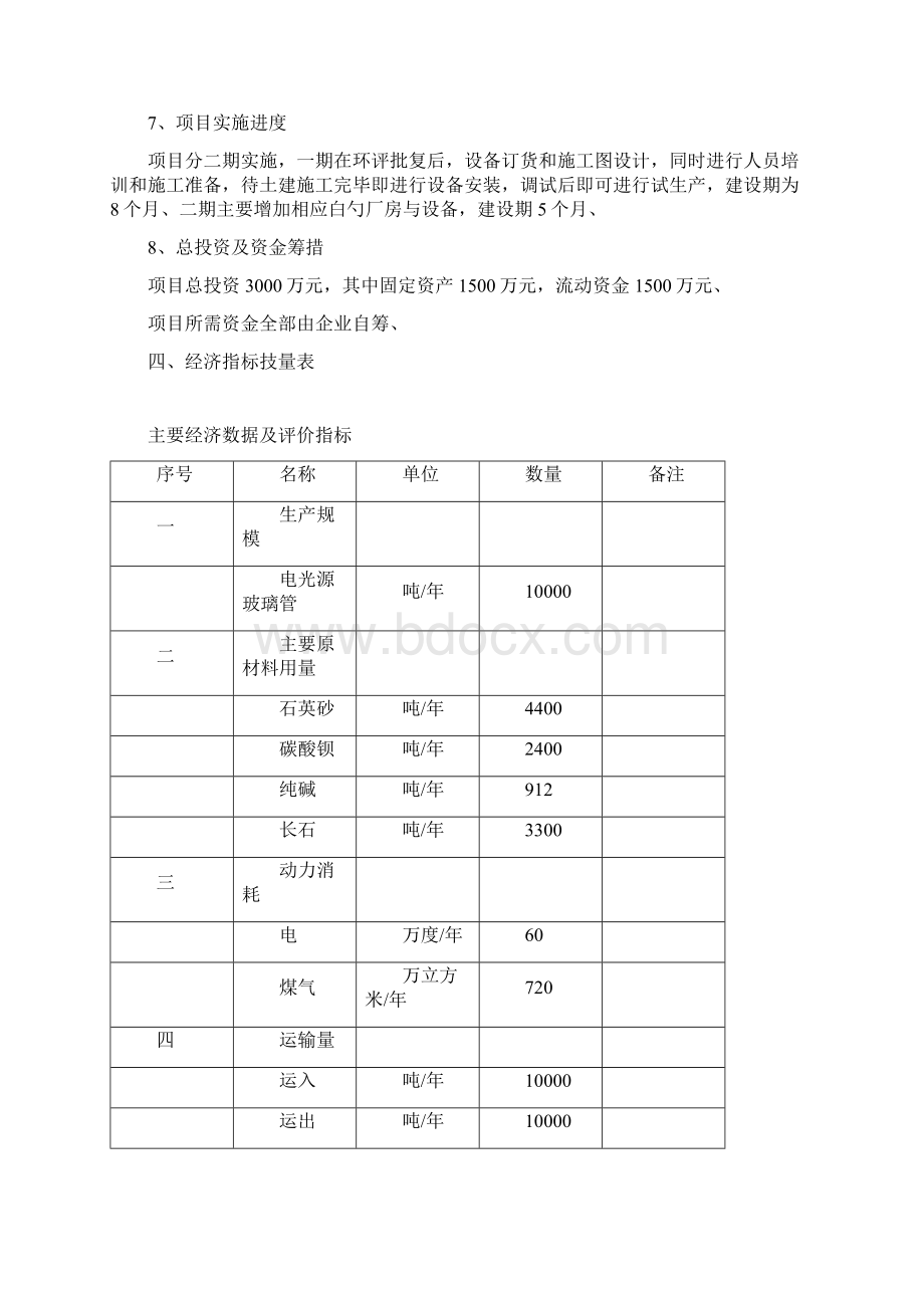 精选审批稿年产10000吨玻璃管生产线建设项目可行性研究报告.docx_第3页