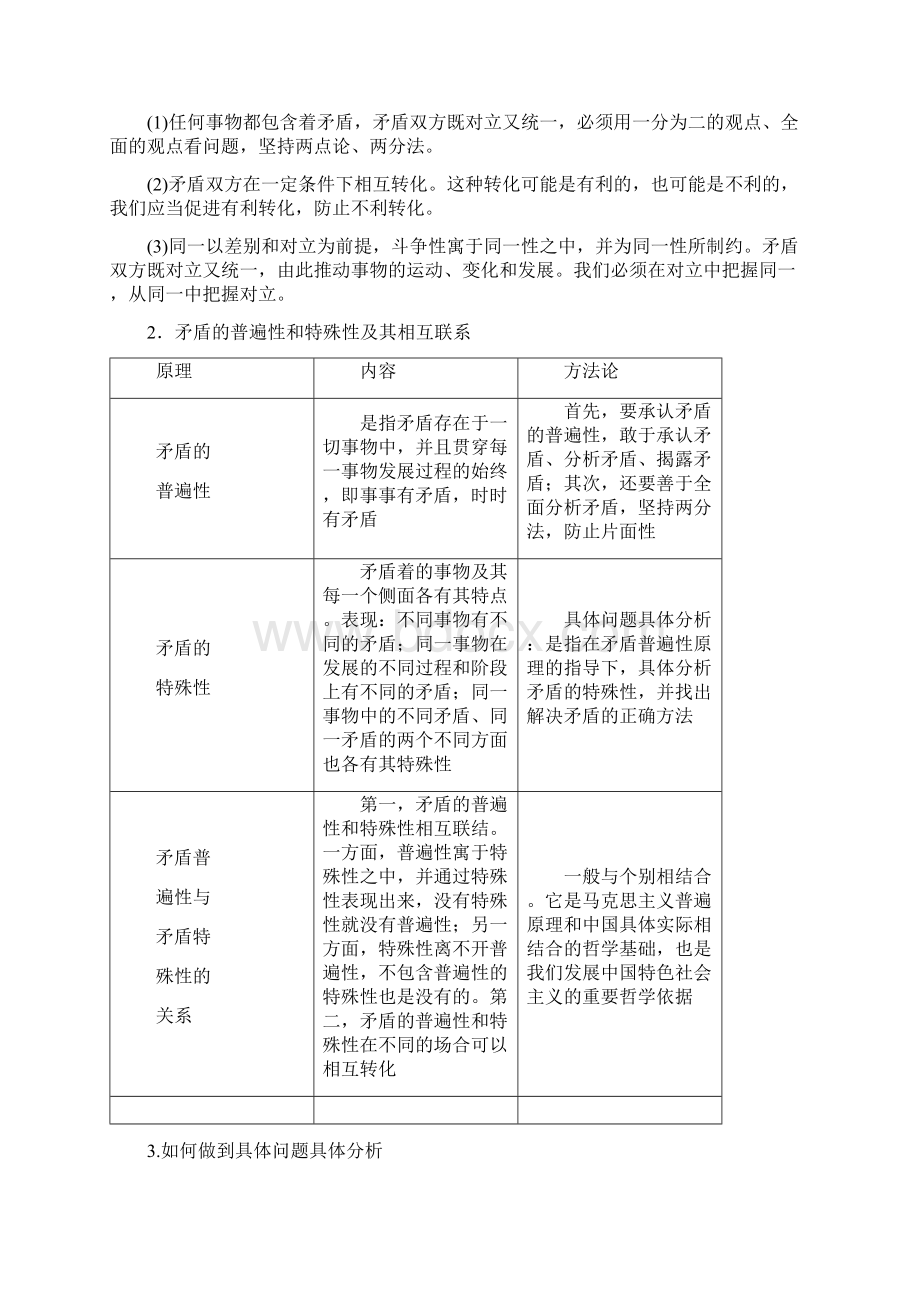 高考政治专题突破17 对立统一与创新思维Word下载.docx_第3页