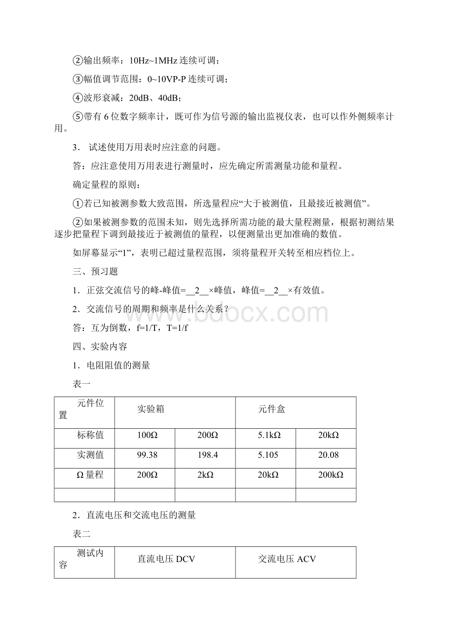 大工17秋《模拟电子线路实验》实验报告答案可直接上传Word文档格式.docx_第2页