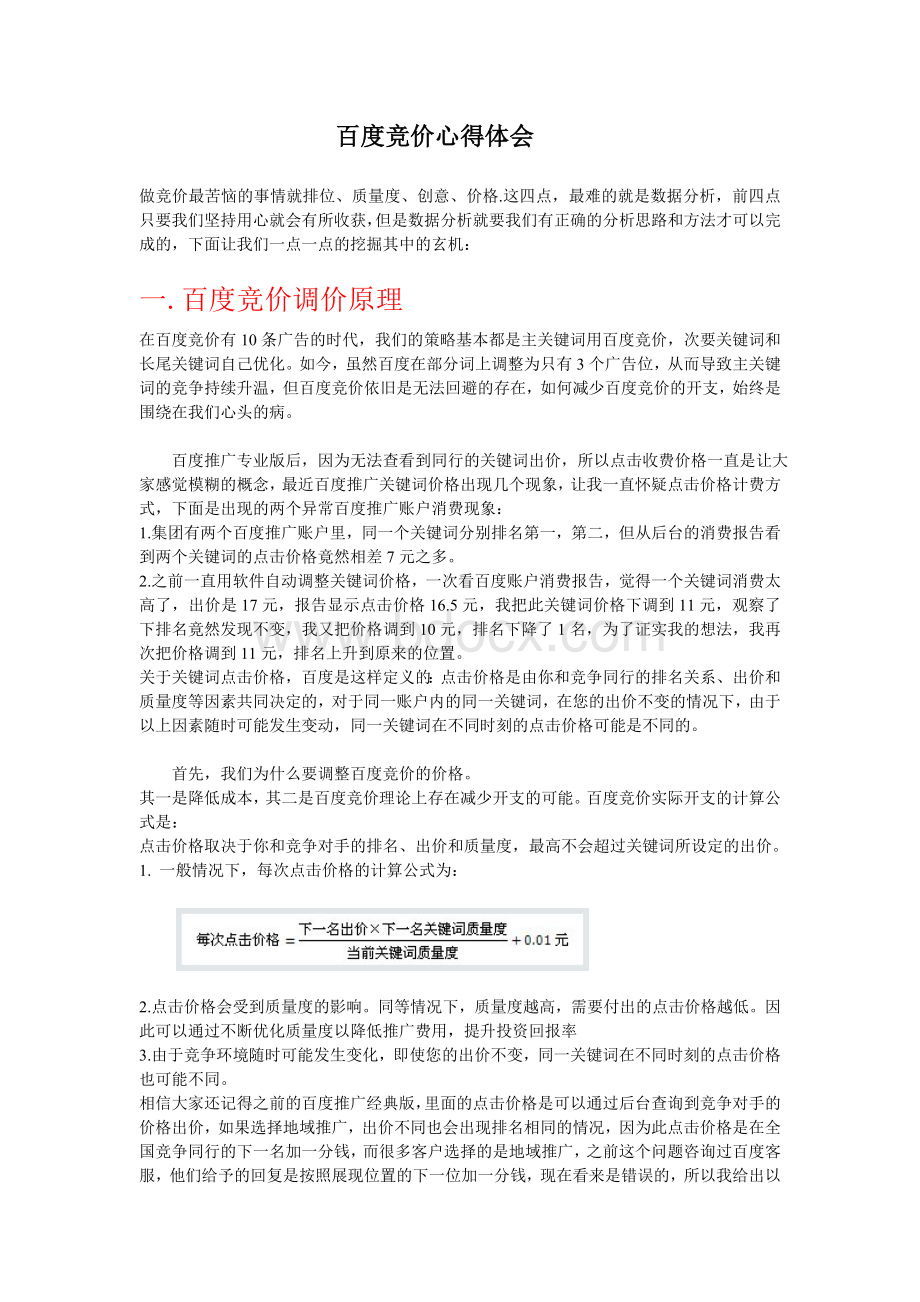 百度竞价心得体会文档格式.doc