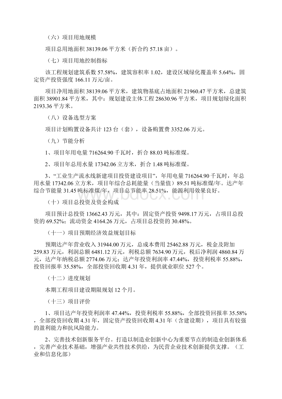 工业生产流水线新建项目投资计划Word格式.docx_第2页