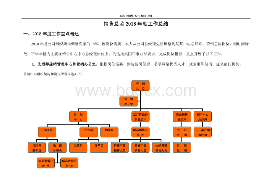 生鲜销售总监2018年度工作总结.doc