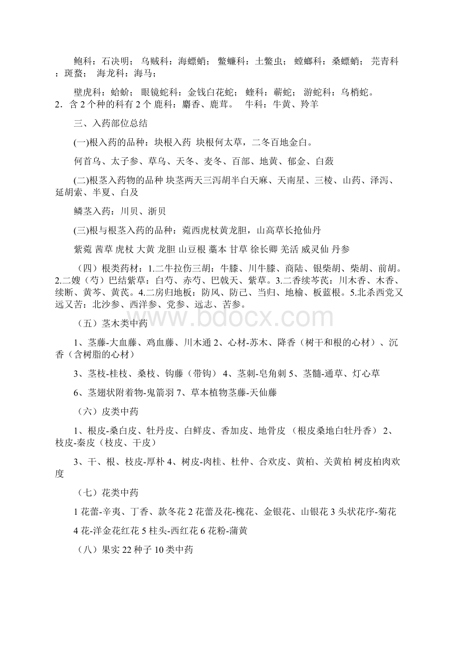 执业中药师中药鉴定学归纳总结大全概要.docx_第3页