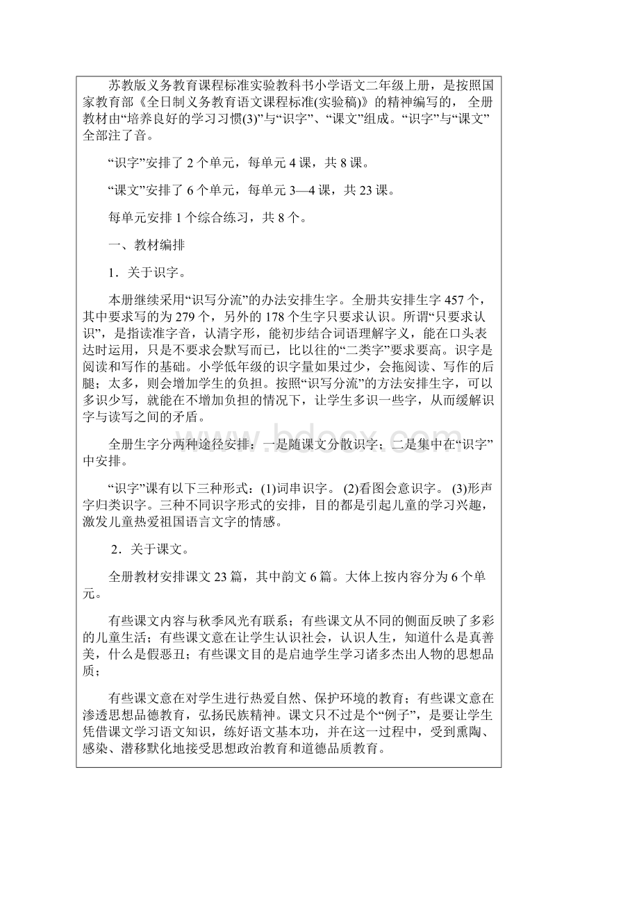 苏教版小学二年级上册语文教案.docx_第2页