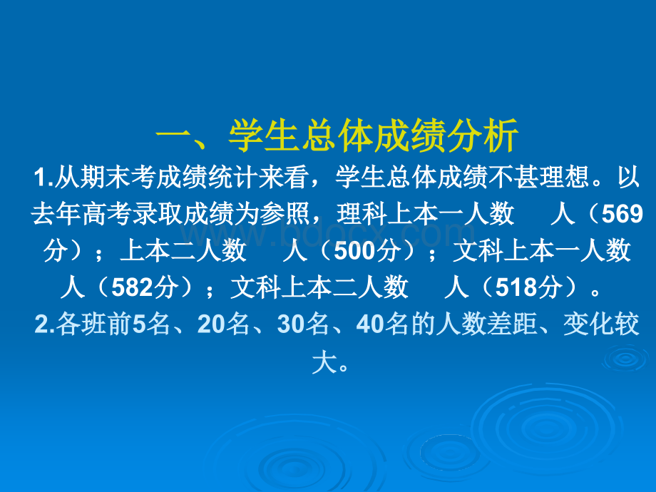 武平二中高二年级第四次月考及问卷调查分析.ppt_第2页