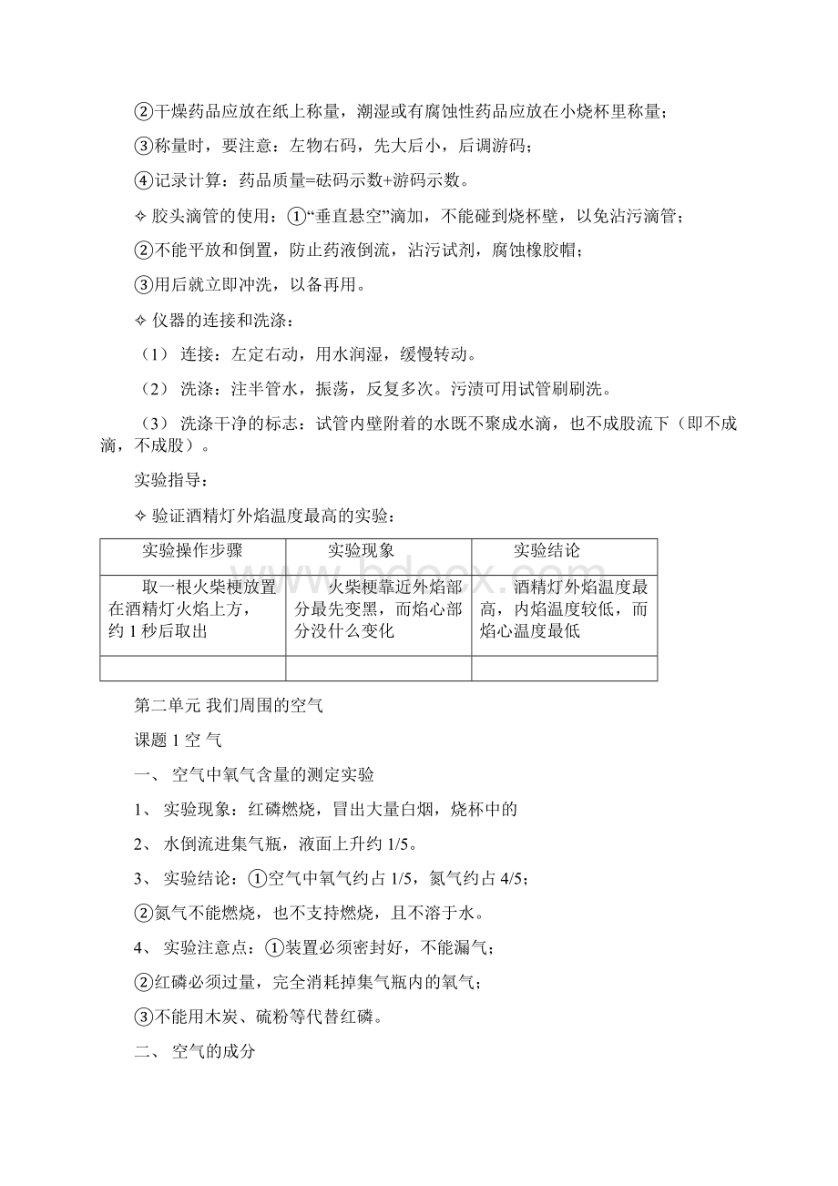 完整word版初中八年级化学知识点归纳文档格式.docx_第3页