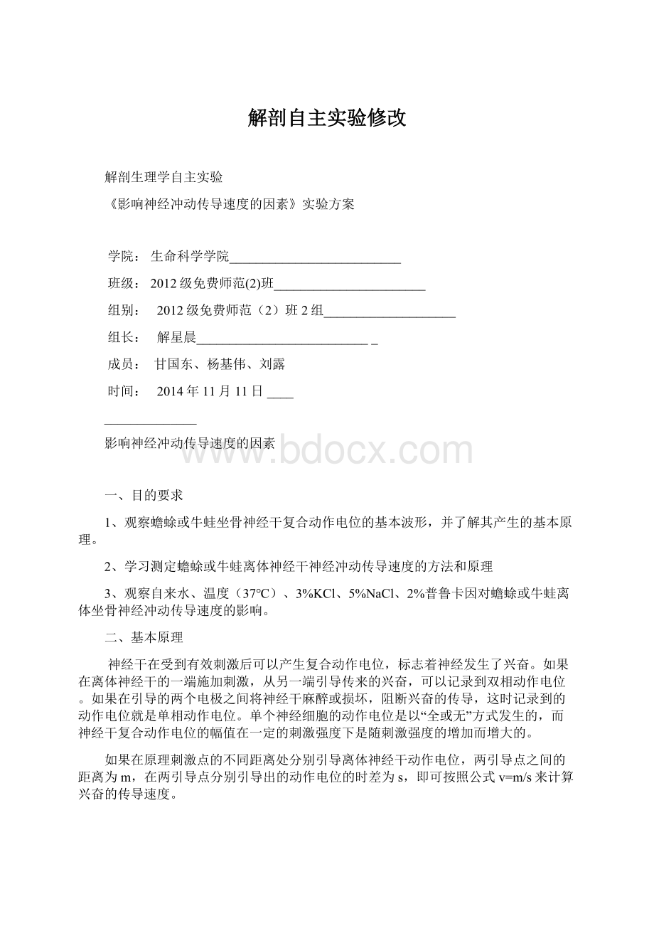 解剖自主实验修改Word文件下载.docx