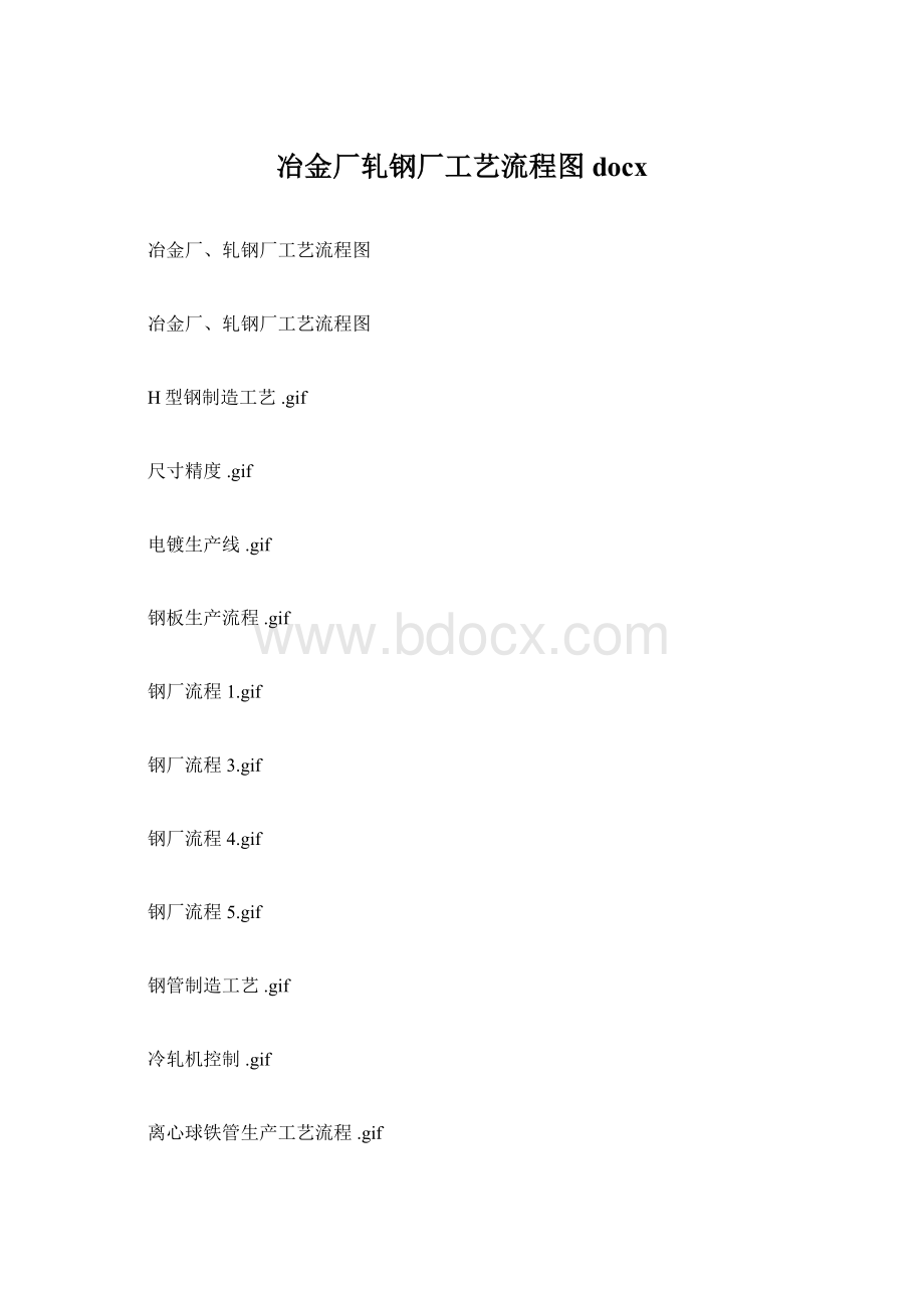 冶金厂轧钢厂工艺流程图docxWord文档下载推荐.docx