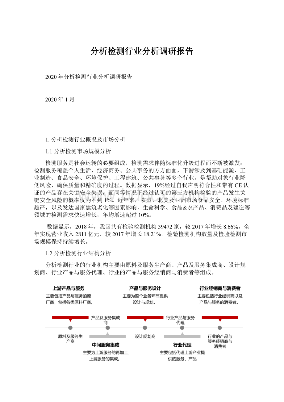 分析检测行业分析调研报告.docx